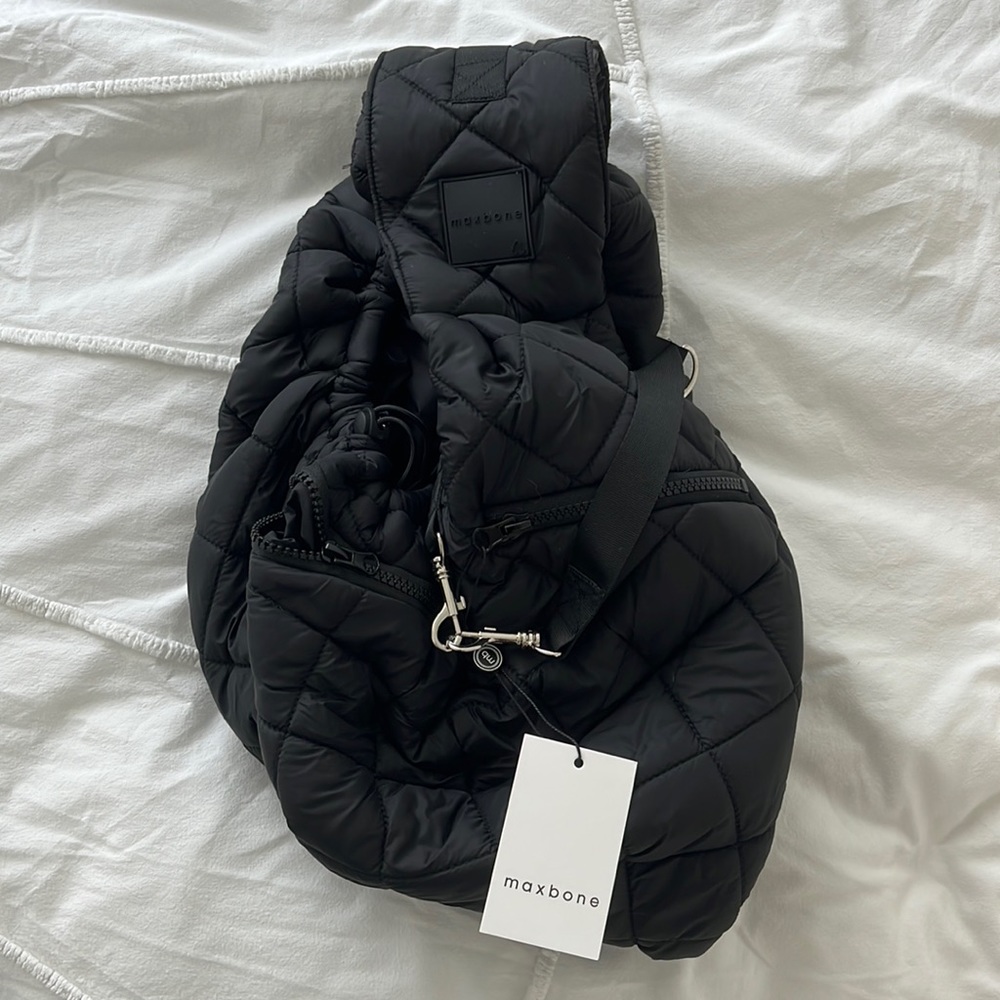 MaxBone Eco Packable Sling Carrier for Dog Black NWT